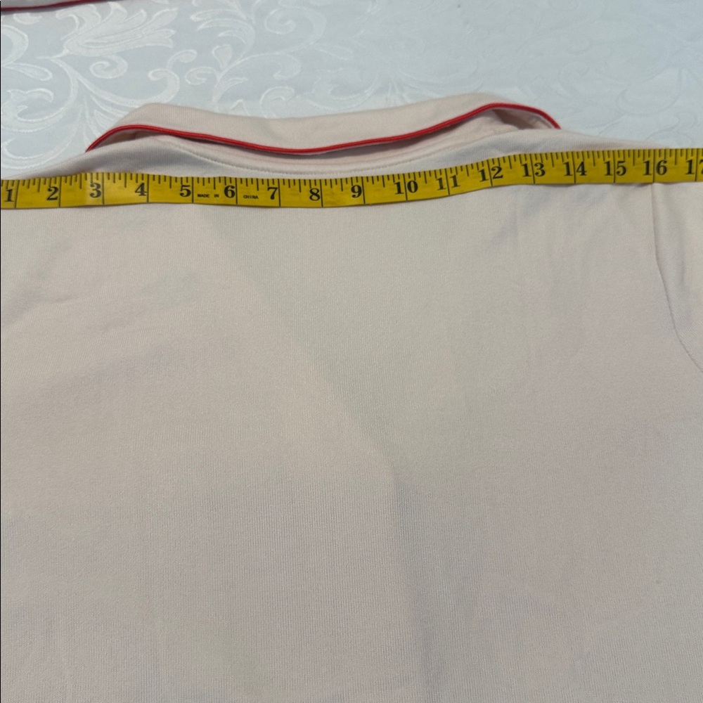 Magnolia Cream Pajama Set with Red Trim - Picture 7 of 16